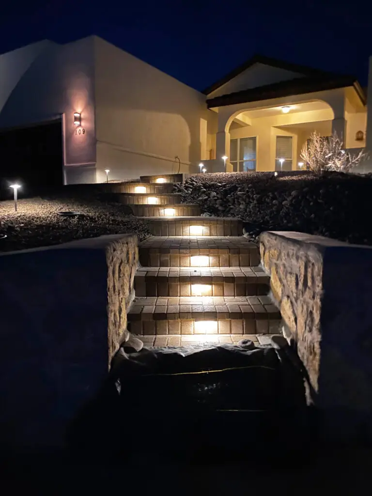 Black Rock Development Landscaping Project; rock stairs leading to the main house